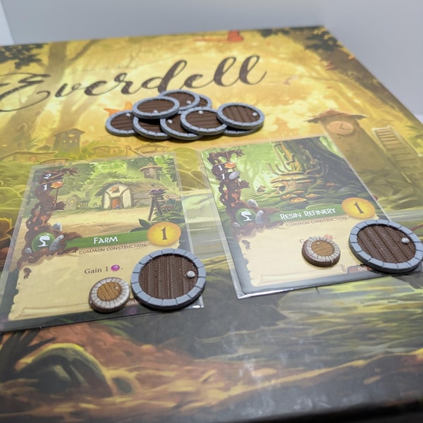Everdell Occupy Door Tokens | 3D Printed Board Game Upgrade #ditchthecardboard