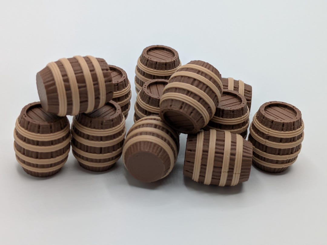 Rope Barrel Board Game Tokens | 3D Printed Resource Markers | Upgrade ...