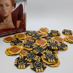 Coup-Kartenspiel 50-teiliges Ersatzmünzen-Set, Ergänzungsmünzen #ditchthecardboard