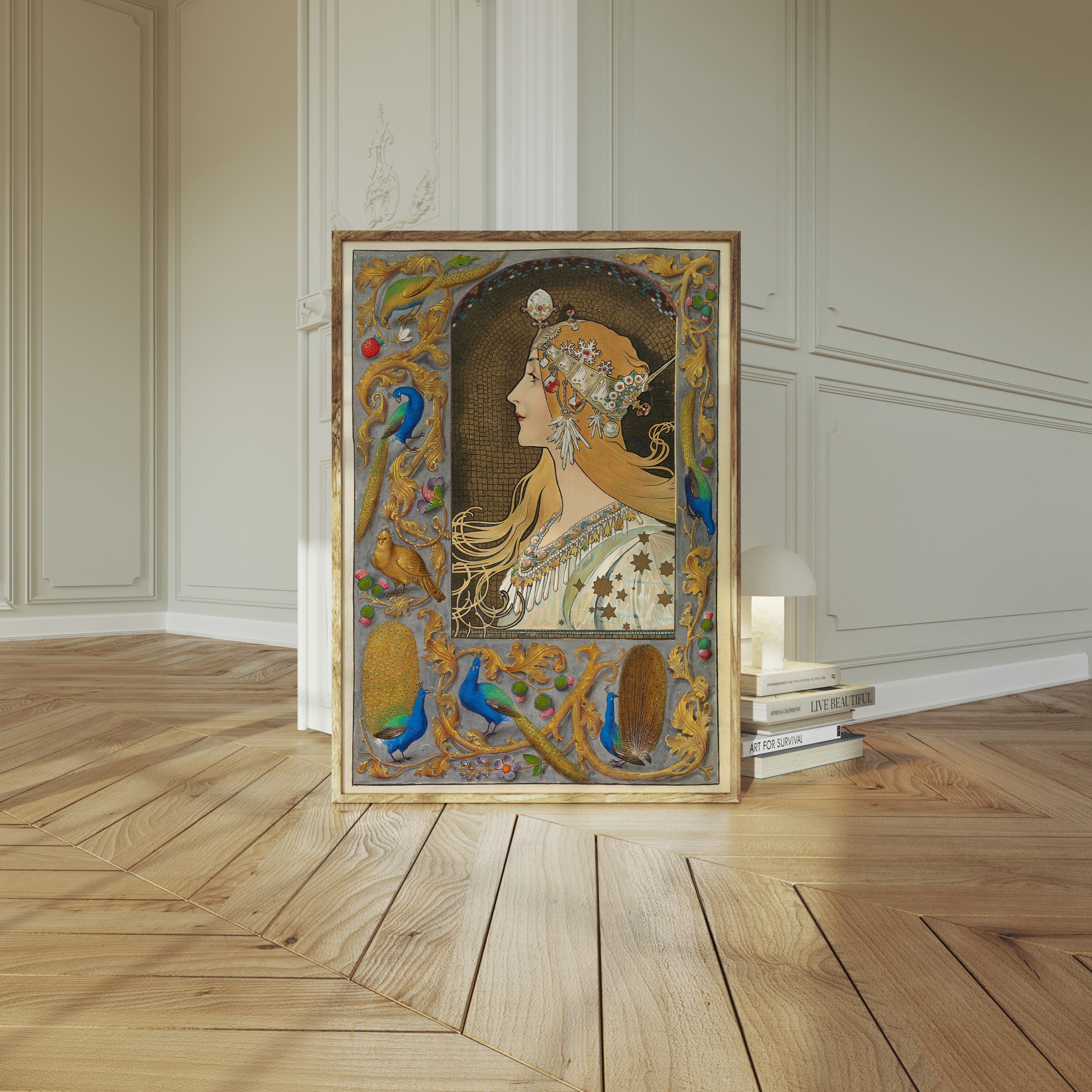 アルフォンス・ミュシャのアール・ヌーヴォー作品「華やかな