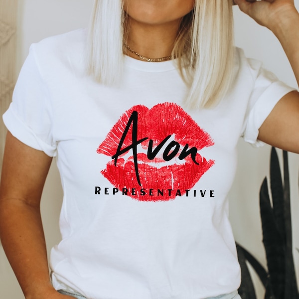 Avon Kiss Shirt, Avon Representative Tshirt, Avon Rep Tee, Avon Lady T-Shirt, Direct Sales Shirts, Gift For Avon Downline, Vendor Marketing