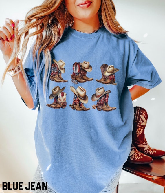 Cowboy Boots Shirt American Rodeo Shirt Country Concert Tshirt