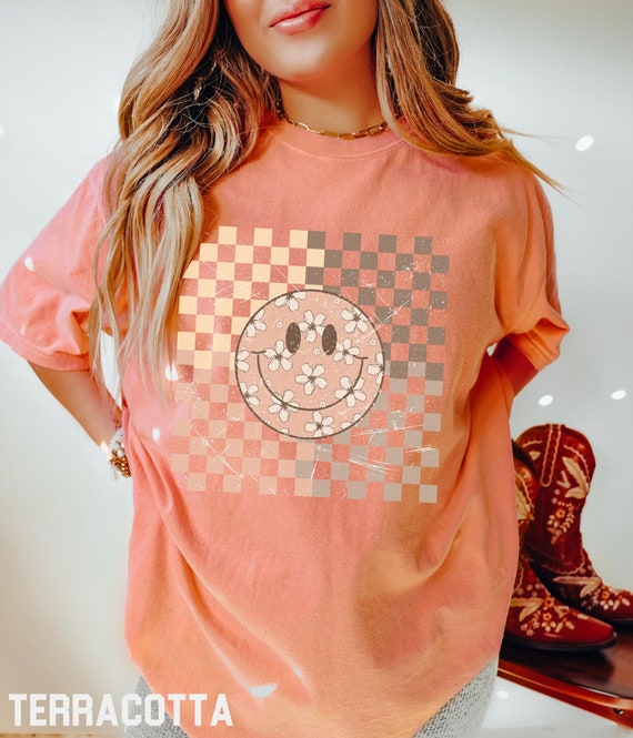Distressed Smiley Face - Vintage Style Happy Hippie Shirts Distressed Smiley Face - Vintage Style Happy Hippie Shirts