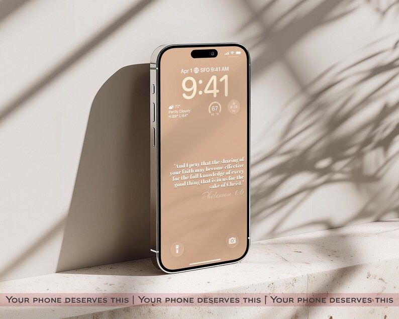 Christian Wallpaper: Bible Verse, Affirmation, iOS 26 (Digital Download) image 6