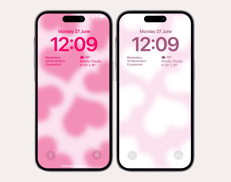 Crystal Heart iPhone Wallpapers Gradient Wallpapers Ios 16 Etsy