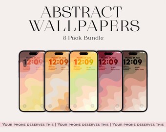 Fonds d'écran abstraits pour téléphone : arrière-plans inspirés de l'art moderne (téléchargement instantané
