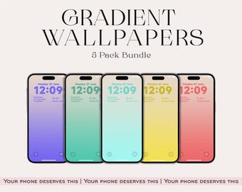 Gradient Aura Phone Wallpaper Set – Backgrounds (Digital Download)