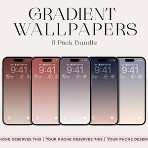 Aura Farbverlauf iPhone Wallpaper: Beruhigender abstrakter Sperrbildschirm (Digitaler Sofort Download)
