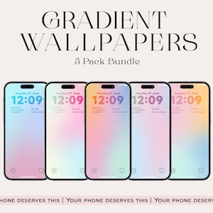 Verloopaura iPhone-achtergrond, telefoonachtergronden (digitale download)