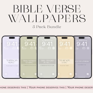 Fondos de pantalla cristianos para iPhone: Versículos bíblicos para pantallas de bloqueo (descarga digital)