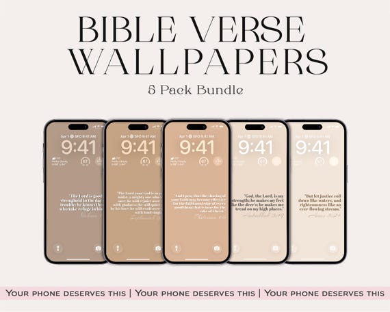 Christian Wallpaper: Bible Verse, Affirmation, iOS 26 (Digital Download)
