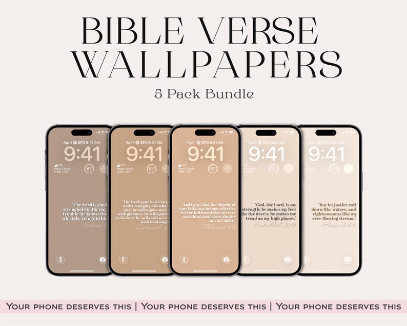 Christian Wallpaper: Bible Verse, Affirmation, iOS 26 (Digital Download) image 1
