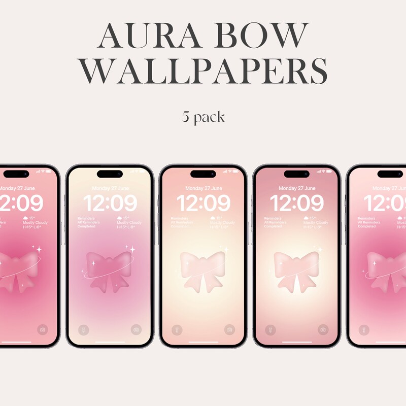 Bow Wallpaper for iPhone Etsy