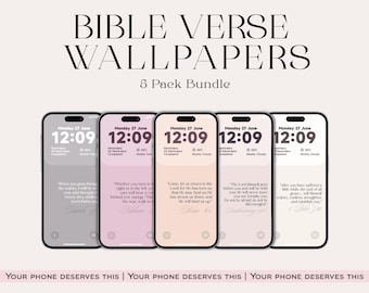 Bible Verse Phone Wallpaper: Christian Affirmations (Digital Download)