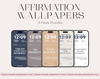 Sfondo Affermativo per iPhone: Amore per se stessi, Citazioni Positive (Download Digitale)