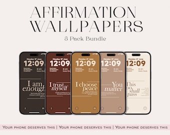 Affirmation Wallpaper : arrière-plans chrétiens pour téléphones iOS (téléchargement numérique)