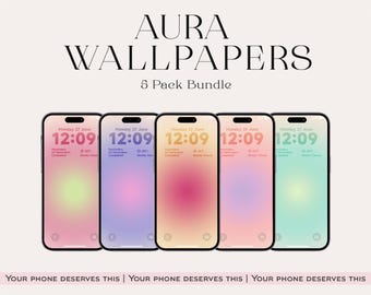 Aura iPhone Wallpaper Pack: Abstract, Affirmations, Bible Verses (Digital Download)