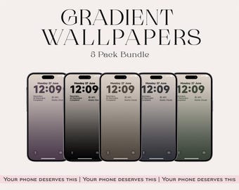 Gradient Aura iPhone Wallpaper, Abstract Lockscreen (Digital Download)