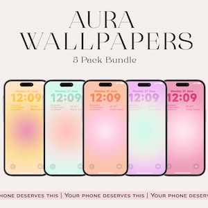 Vibrant Aura iPhone Wallpapers: Enhance Your Aesthetic Gradient Designs | Girly Aura Phone Wallpapers | Cute Glow gradient neutral tones