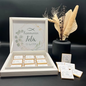 Chocolate box for communion • souvenirs • guest gifts