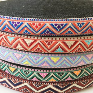 Zigzag Geometric Embroidery Ethnic Jacquard Ribbon Trim Craft Scandi Boho Vintage