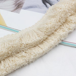38mm Wide Thick Cotton Brush Tassel Fringe Trim For Craft Furnishing Trimming Sewing Part 2