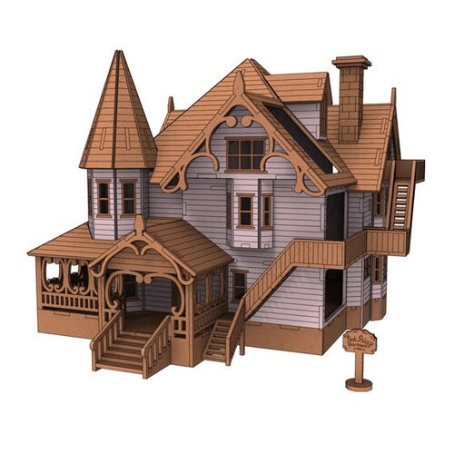 Wooden Doll House Etsy