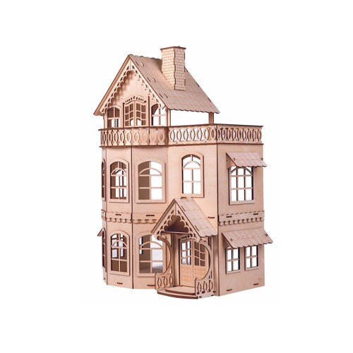 Victorian Wooden Dollhouse DIY Dollhouse Kit Girl's Etsy