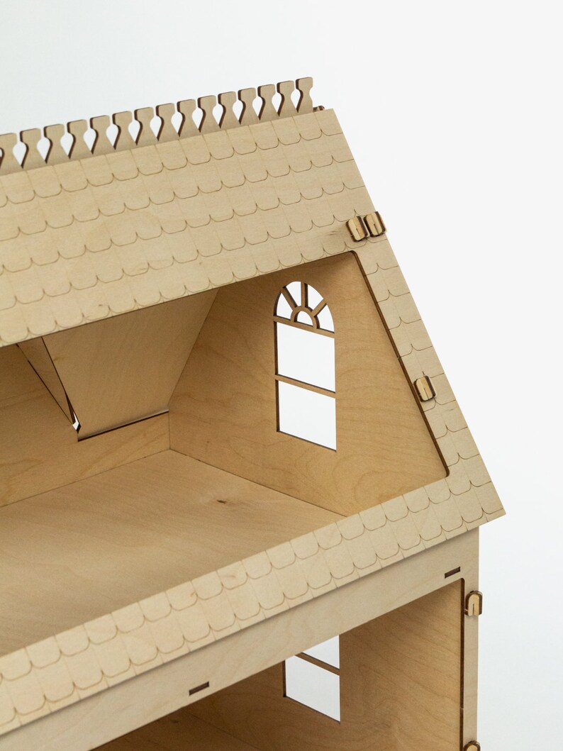 Anne Shirley Dollhouse Wooden Dollhouse DIY Dollhouse Kit Etsy