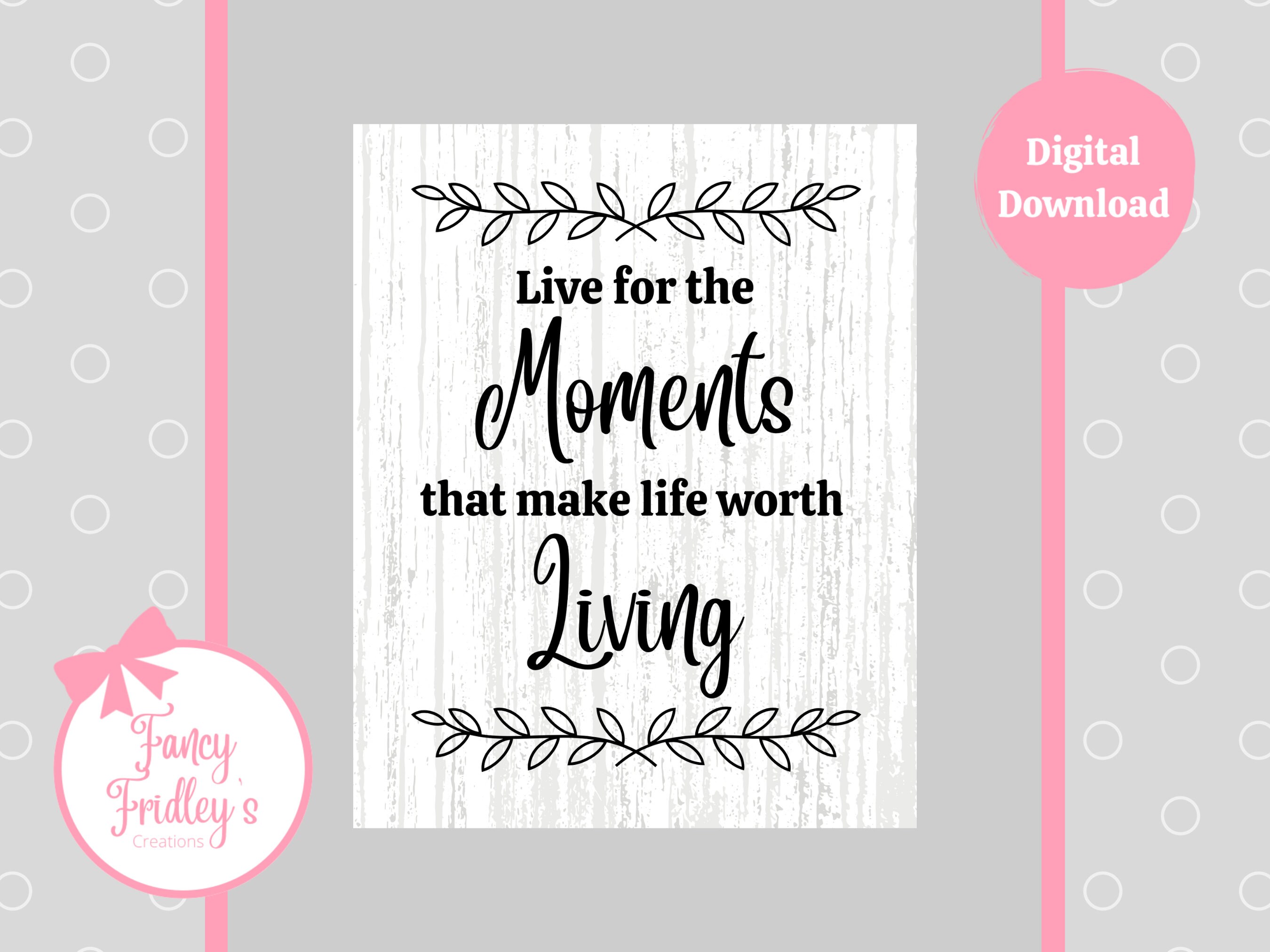 Moments Worth Living Home Decor Farmhouse Style High - Etsy