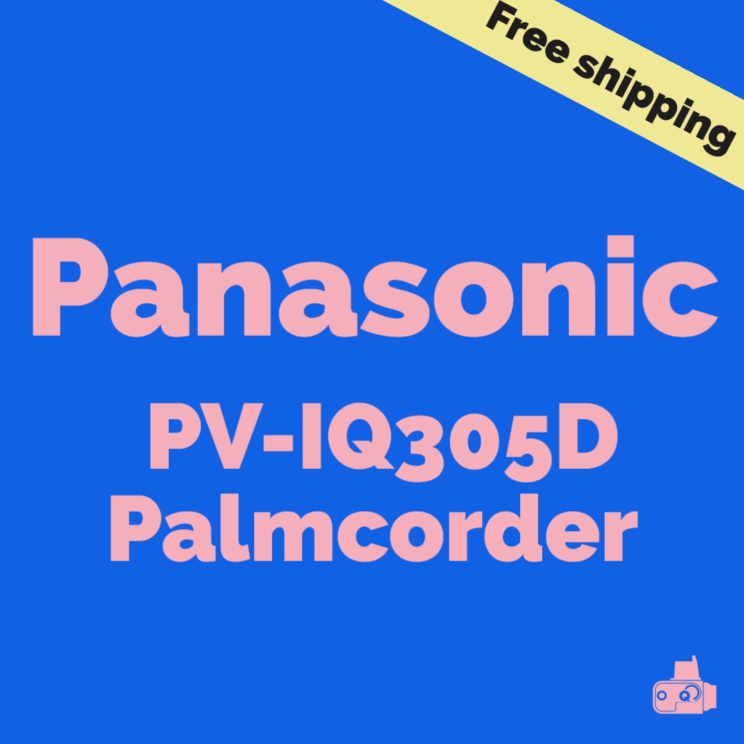 Panasonic PVIQ305D Palmcorder Camcorder W/ Battery Charger Etsy