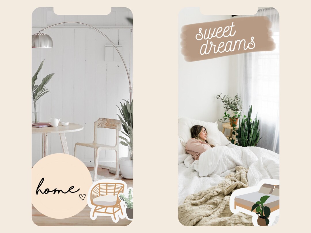 Instagram Story Stickers Everyday Life 100 Basic Digital - Etsy