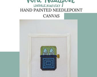 Tinned Fish Needlepoint Canvas