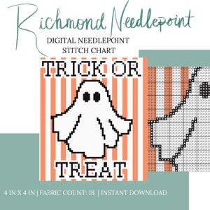 Digital Needlepoint Stitch Chart- Halloween