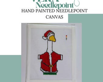 Christmas Porch Goose Needlepoint Canvas