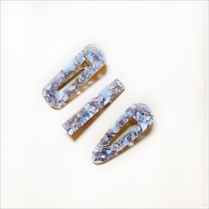 Hair Clips (3-piece Smokey Set)-Fashion Hair Clips-Resin Hair Clips