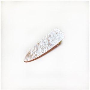 Hair Clips (Cream Marble Design Hair Clip)-Fashion Hair Clips-Resin Hair Clips