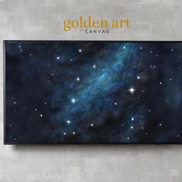 Night Starry Sky HD Landscape Digital Print Colorful Night Sky Painting Nature Painting Living Room Wall Art Galaxy HD Wallpaper Download