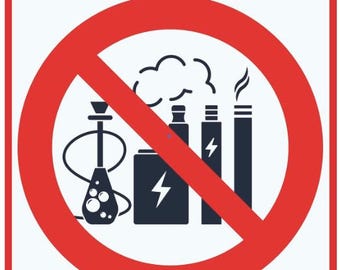 PROHIBIDO FUMAR – Adhesivo de seguridad de vinilo