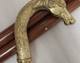 Bastone Da Passeggio Vintage In Legno 3 Pieghe Solo Per - Foto 14