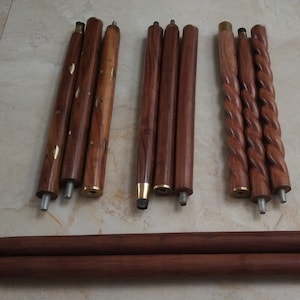 Wooden Walking Stick Only | Compatible with Brass, Aluminum & Antique Handles | Travel Cane