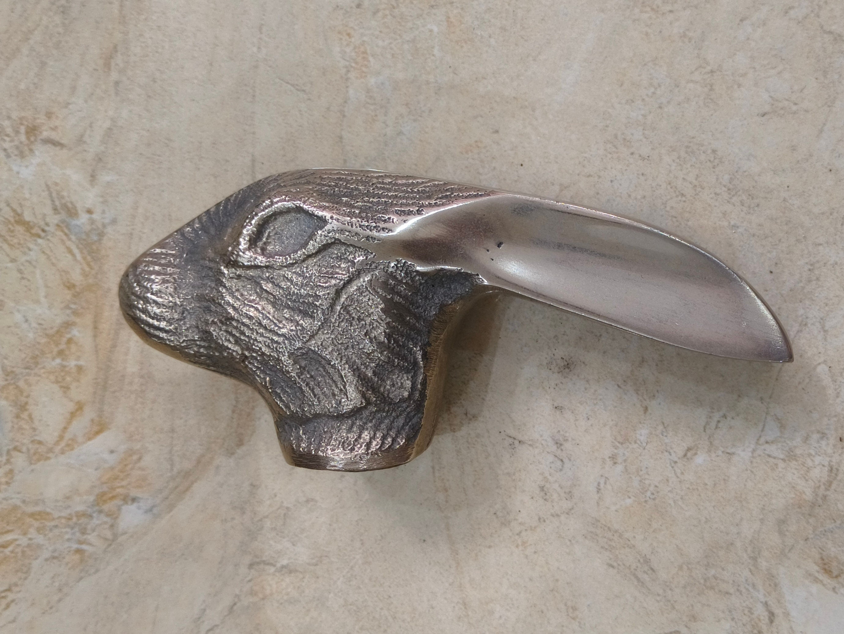 Faster Handle Icon Rabbit Rabbit Head Walking Stick Handle | Brass Cane Handle for Wooden Shaft ...