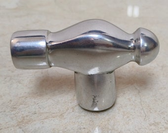 Brass Walking Stick Handle OnlyFor Wooden Cane | Hammer Style Cane Head | DIY Replacement Part