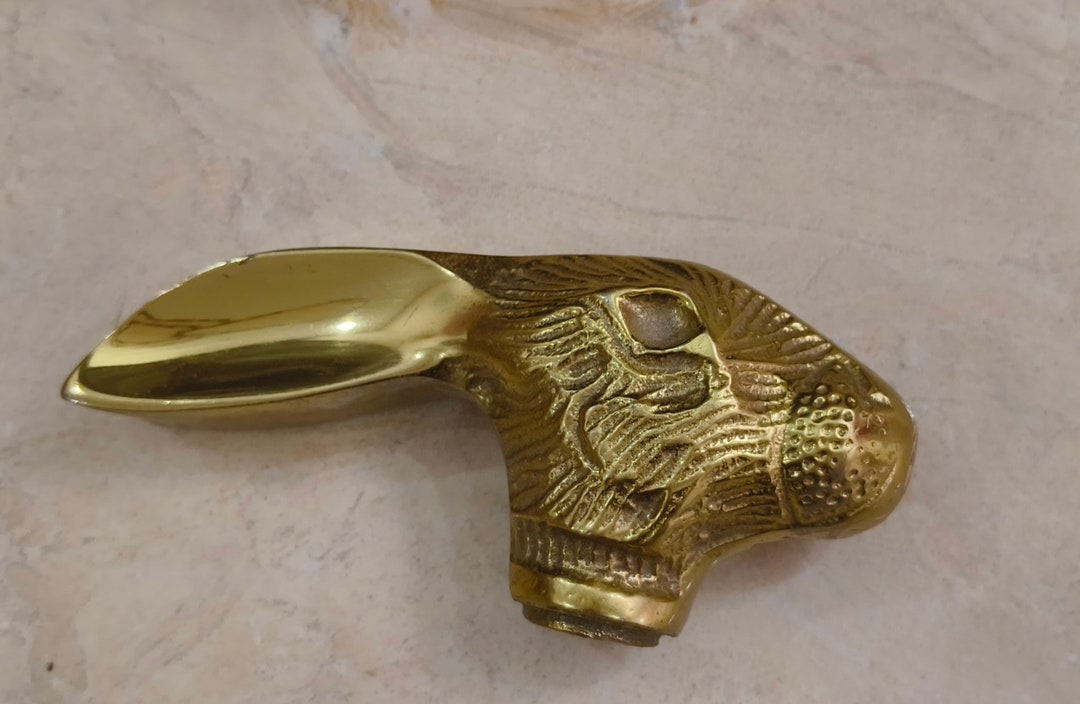 Faster Handle Icon Rabbit Walking Stick Handle|rabbit Shape Design| Brass Cane Handle for Wooden ...