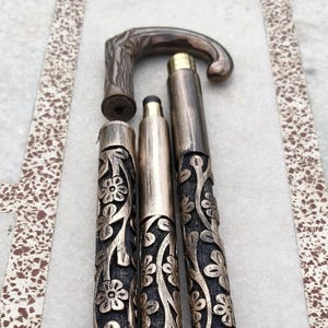 Wooden Walking Stick,Handmade carving Design cane,Derby Style antique Finish Handle