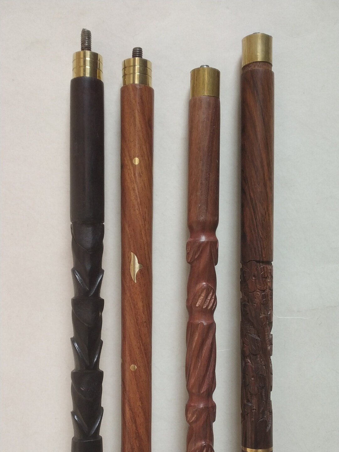 Canne De Marche En Bois Pliable Avec Tête De Canard En Laiton – Style Victorien