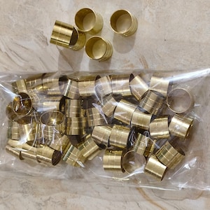 Brass Ferrule & Collar Set | Walking Cane Parts | Accessories for Wooden Stick Making