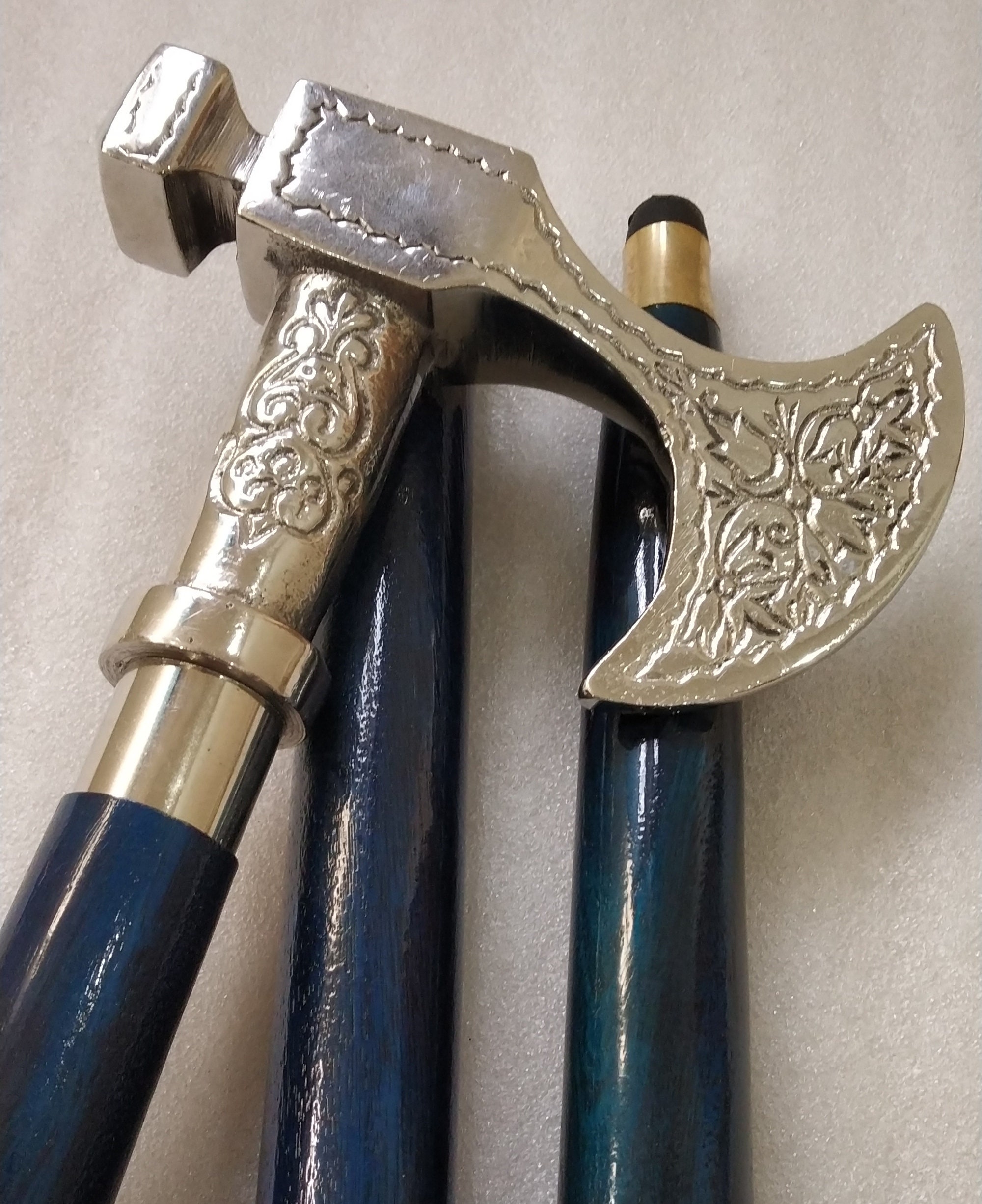 Axe Handle Design Walking Stick Cane Wooden Shaft in 3 - Etsy India