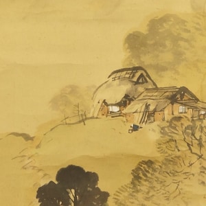 Japanese Kakemono Scroll Painting - Landscape