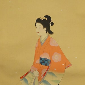 Japanese Kakemono Roll Painting - Beauty